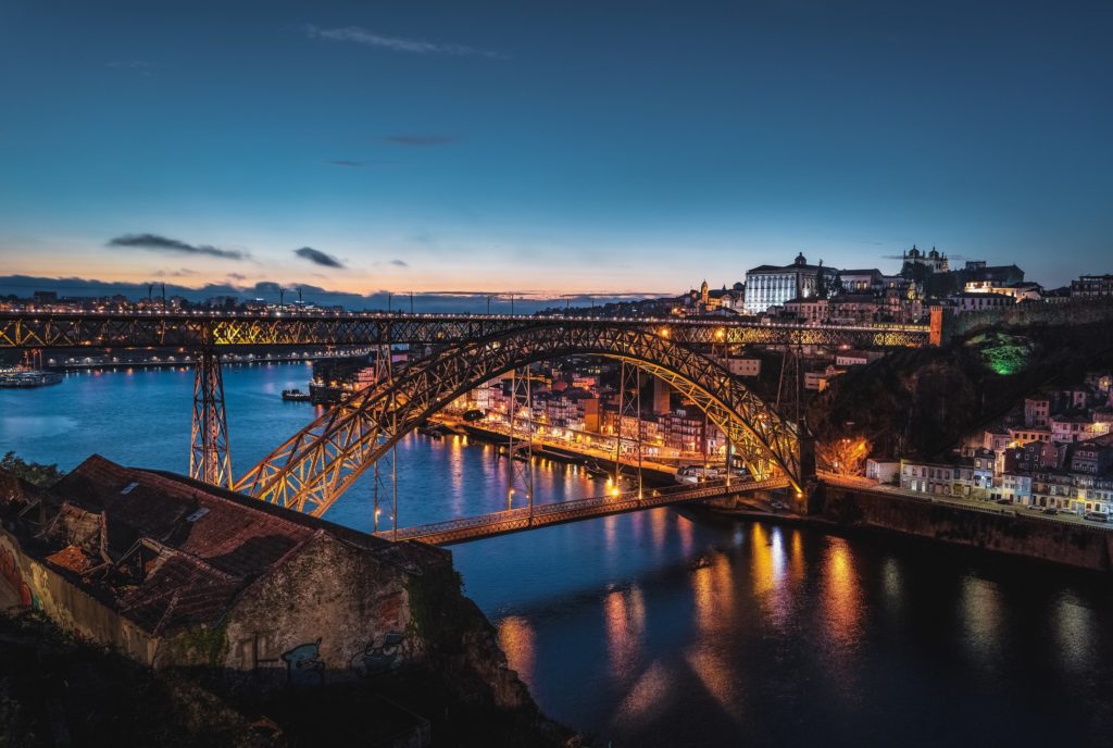 Portugal at Night - City view